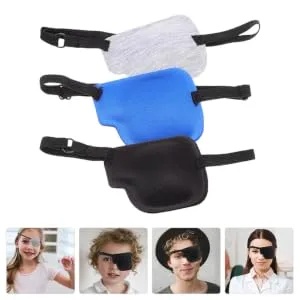 Gogogmee 6 Pcs Single Eye Mask Eye Patch Blindfolds for Adults Portable Eye Protector Goggles Polyester - product information 2