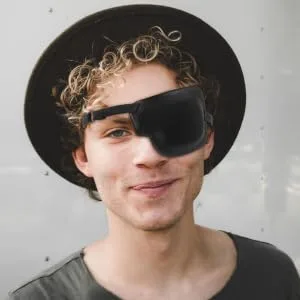 BCOATH 6 Pcs Single Eye Mask 3d Eye Patch Eye Patch Pirate Lazy Glasses Compact Eye Patch Goggles Polyester - product information 1