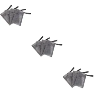 Didiseaon 12 Pcs Soap Bar Soap Savers Soap Pouches for Soap Bars Soap Sleeve Nylon Fiber Grey - product information 1
