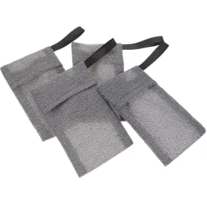 Didiseaon 12 Pcs Soap Bar Soap Savers Soap Pouches for Soap Bars Soap Sleeve Nylon Fiber Grey - product information 3