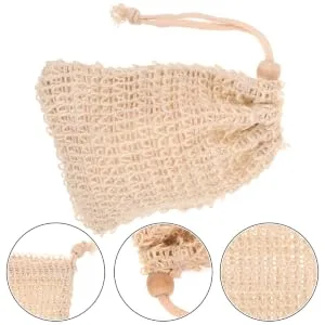 Didiseaon 30 Pcs Net Exfoliating Bath Soap Soap Storage Bathing Soap Pouch Ramie - product information 2