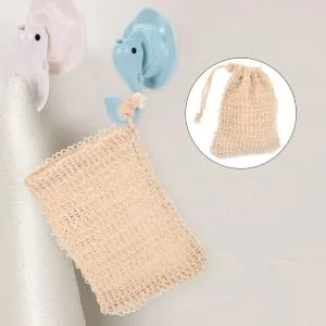 Didiseaon 30 Pcs Net Exfoliating Bath Soap Soap Storage Bathing Soap Pouch Ramie - product information 3
