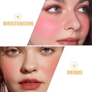 FOYTOKI 2pcs Hydrating Blush Blouses Cream Blush Soft Creamy Blush Highlighter Makeup Everyday Makeup Liquid - product information 4