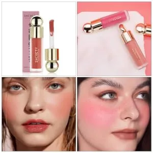 FOYTOKI 2pcs Hydrating Blush Blouses Cream Blush Soft Creamy Blush Highlighter Makeup Everyday Makeup Liquid - product information 6