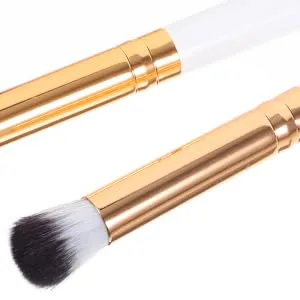 FOYTOKI 10pcs Precision Eyeshadow Brush Eye Shadow Makeup Brush Eye Makeup Kit Wooden Handle - product information 2