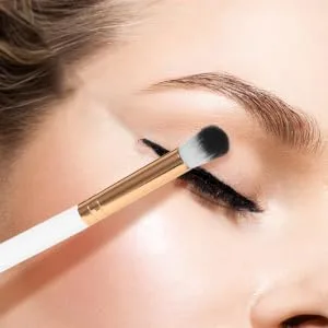 Outanaya 10pcs Makeup Brush Concealer Brush Contouring Brush Makeup Eyeshadow Brush White Wooden Handle - product information 2