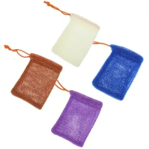 BIUDECO 8 Pcs Soap Foaming Net Rapid Drying Towel Bath Scrubber Foam Net for Saop Soap Nylon - product information 3
