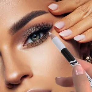 FOYTOKI 30 Pcs Lying Silkworm Eyeliner Eyelid Make up Pencil Professional Eyeliner Pencils White Wooden Pole - product information 2
