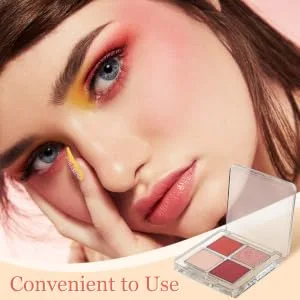 Outanaya 6 Pcs Transparent Square Eye Shadow Box DIY Eye Shadow Palette Empty Makeup Palette Plastic - product information 4