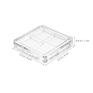 Outanaya 6 Pcs Transparent Square Eye Shadow Box DIY Eye Shadow Palette Empty Makeup Palette Plastic - product information 5