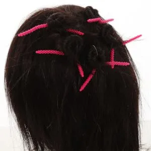 Outanaya 20pcs Perm Tools Curling Wand Crimper Hair Tool Hair Rollers Hair Curler Perm Rods Rosy - product information 1