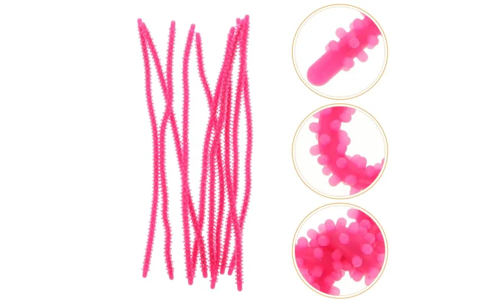 Outanaya 20pcs Perm Tools Curling Wand Crimper Hair Tool Hair Rollers Hair Curler Perm Rods Rosy - product information 2