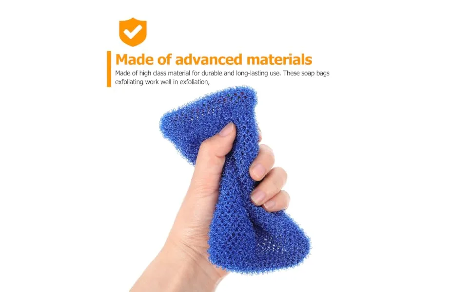 IWOWHERO 5pcs Lathering Soap Net Soap Sack Soap Pouch Foam Net Soap Net Foaming Nylon - product information 1