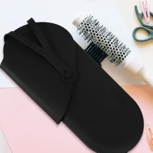 FOYTOKI 2pcs Curling Iron Storage Bag Hair Straightner Curling Wand Hair Rollers Black 29.50X13.50X2.00CM Black - product information 1