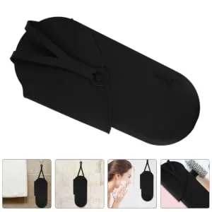 FOYTOKI 2pcs Curling Iron Storage Bag Hair Straightner Curling Wand Hair Rollers Black 29.50X13.50X2.00CM Black - product information 3