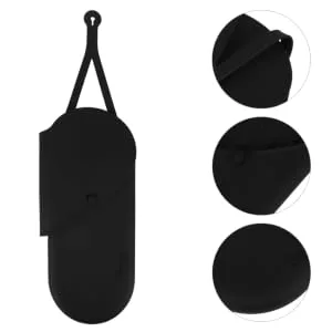 FOYTOKI 2pcs Curling Iron Storage Bag Hair Straightner Curling Wand Hair Rollers Black 29.50X13.50X2.00CM Black - product information 4