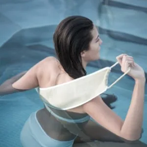 AQUIS Double-Sided Exfoliating & Cleansing Back Scrubber, Fast Drying, Ultra-Durable Microfiber, Linen - Features