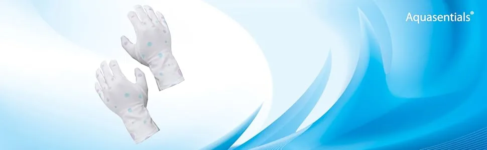Aquasentials Moisturizing Gloves (2 Pair) - mitt pack bulk pouf loufa glove moisturizing sponge cloth brush shower bath lather soap gel lotion