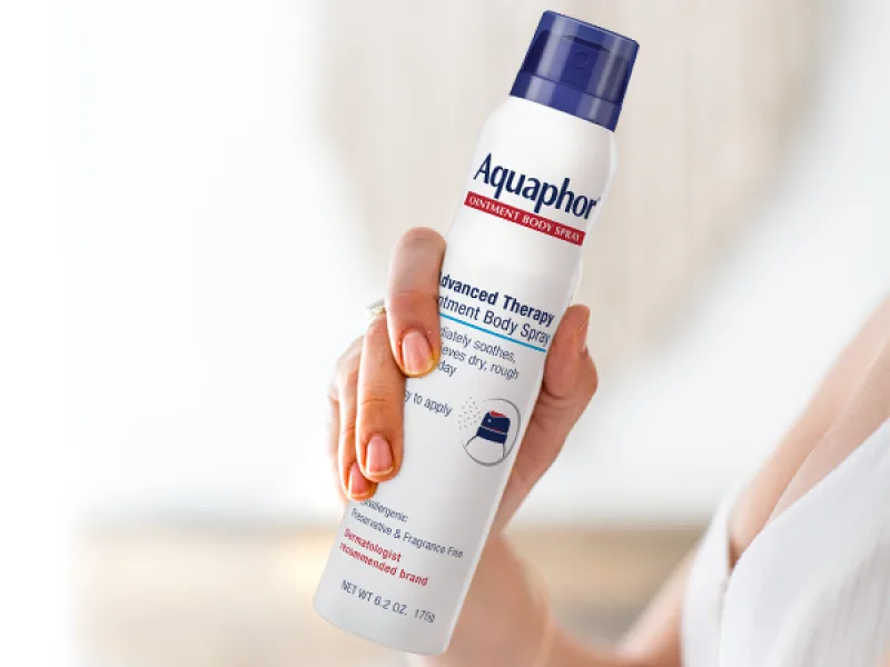 Aquaphor Healing Ointment Body Spray, Moisturizing Body Spray, 6.2 Oz Bottle - aquaphor, healing, ointment, body spray, dry, cracked skin