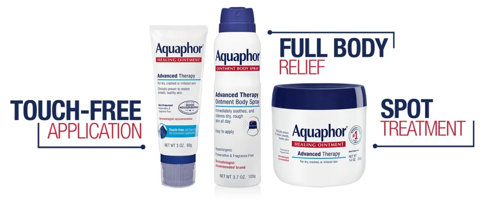 Aquaphor Healing Ointment Body Spray, Moisturizing Body Spray, 6.2 Oz Bottle - aquaphor, healing, ointment, multiuse, multipurpose, touch-free, full body, spot treatment