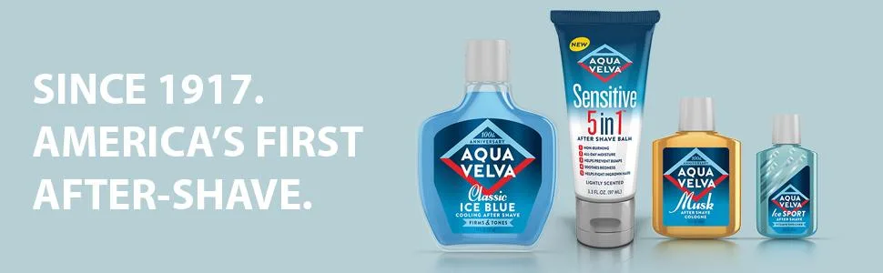 Aqua Velva After Shave, Classic Ice Blue, Soothes, Cools, and Refreshes Skin, 3.5 Ounce - product information 2
