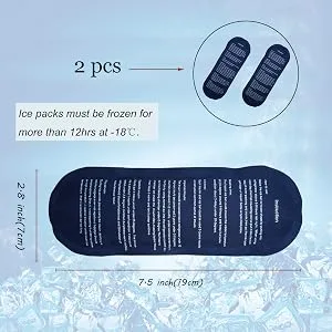Apollo Walker Insulin Cooler Travel Case Diabetic Medication Cooler with 2 Ice Packs and Insulation Liner(Gray) Gray-small - ice packs