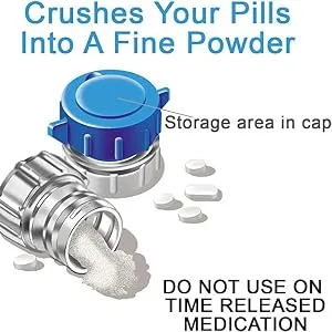 Apex Pill Crusher Pulverizer Grinder, Medicine Crusher and Pill Pulverizer for Large Pills, Small Pills, Tablets, Vitamins - PILL PULVERIZER