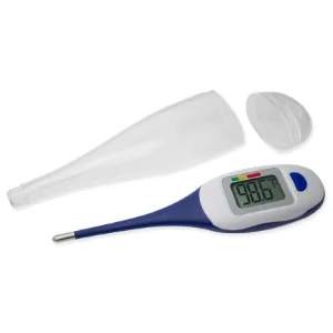 Apex Large Face LCD Fast Read Digital Thermometer for Adults and Children - Instant Read Thermometer for Fever Detection with Quick 10 Second Read Time - large face fast read thermometer