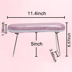 AORAEM Nail Arm Rest Manicure Arm Rest Cushion with Bracket Plum Pink Hand Pillow Table Cushion Stand Holder for Nails Art DIY (Plum Pink) - product information 35