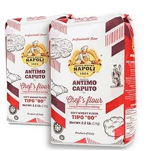 Antimo Caputo Chefs Flour 2.2 Pound (Pack of 2) - Italian Double Zero 00 - Soft Wheat for Pizza Dough, Bread, & Pasta - product information 2