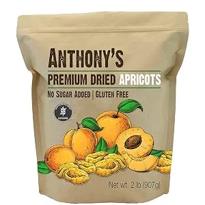 Anthony's Premium Dried Apricots, 2 lbs, Gluten Free, Non GMO, No Sugar Added, Sun Dried - product information 2