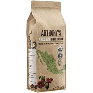 Anthony's Organic Unroasted Whole Green Coffee Beans, 2lbs, Mexican Altura Arabica Beans, Raw, Batch Tested and Gluten Free - product information 2