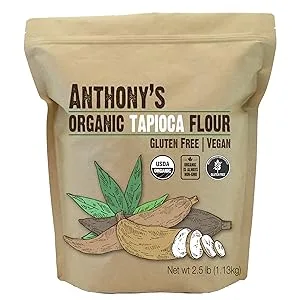 Anthony's Organic Tapioca Flour Starch, 2.5 lb, Gluten Free & Non GMO 2.5 Pound (Pack of 1) - product information 2