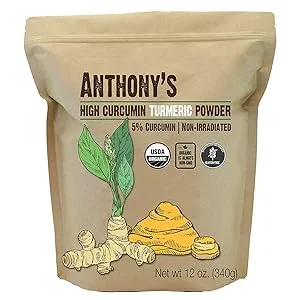 Anthony's Organic High Curcumin Turmeric Powder, 12 oz, Gluten Free, Non GMO, Non Irradiated - product information 2