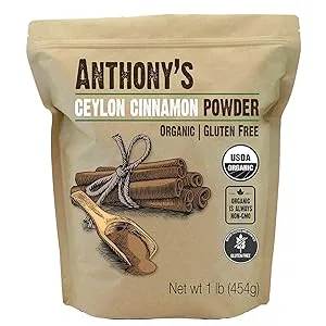 Anthony's Organic Ceylon Cinnamon Powder, 1 lb, Ground, Gluten Free, Non GMO, Non Irradiated, Keto Friendly - product information 2