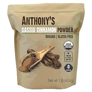Anthony's Organic Cassia Cinnamon Powder, 1 lb, Ground, Gluten Free, Non GMO, Non Irradiated, Keto Friendly - product information 2