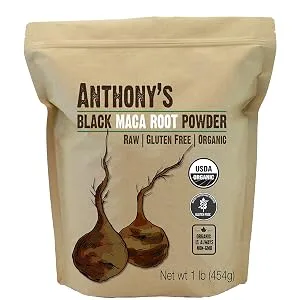 Anthony's Organic Black Maca Powder, 1 lb, Raw, Gluten Free & Non GMO Black Maca 1 Pound (Pack of 1) - product information 2
