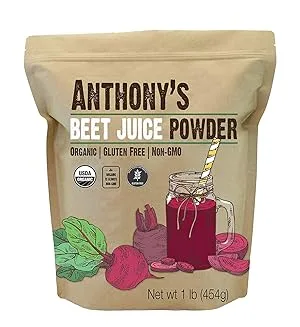 Anthony's Organic Beet Root Juice Powder, 1 lb, Gluten Free, Non GMO, Vegan Friendly 1 Pound (Pack of 1) - product information 2