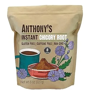 Anthony's Instant Chicory Root, 8 oz, Gluten Free, Caffeine Free, Non GMO, Coffee Alternative 8 Ounce (Pack of 1) - product information 2