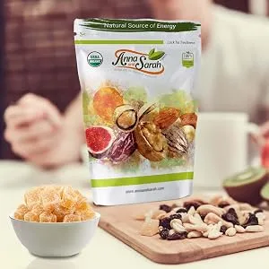 Anna and Sarah Organic Dried Crystallized Ginger 1 Lb in Resealable Bag 1 Pound (Pack of 1) - product information 3
