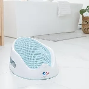 Angelcare Baby Bath Support (Grey) | Ideal for Babies Less than 6 Months Old - Bath support aqua