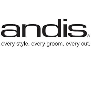Andis 38330 Professional Heat Ceramic Press Comb for Hair, Straightener - Dual Voltage - 20 Adjustable Heat-Settings, 30 Min Auto Shut-off, Black - andis logo