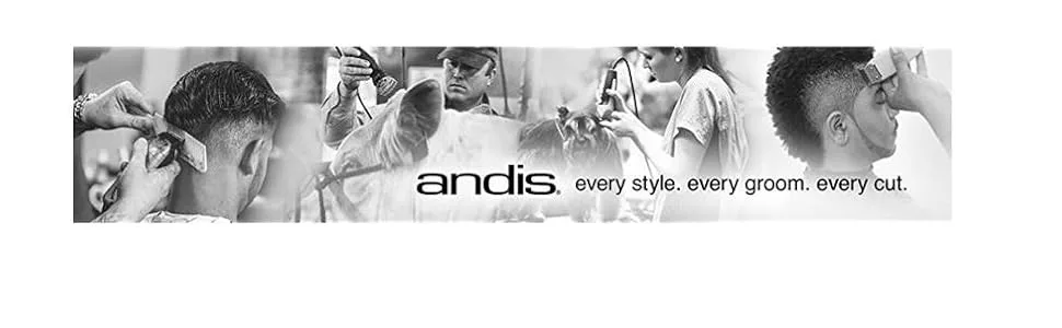 Andis 38330 Professional Heat Ceramic Press Comb for Hair, Straightener - Dual Voltage - 20 Adjustable Heat-Settings, 30 Min Auto Shut-off, Black - Andis Style
