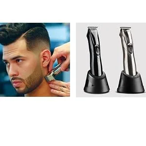 Andis 32400 Slimline Pro Cord/Cordless Beard Trimmer, Lithium Ion T-blade Trimmer, Close Cutting T-Blade Zero Gapped, Chrome - cordless trimmers