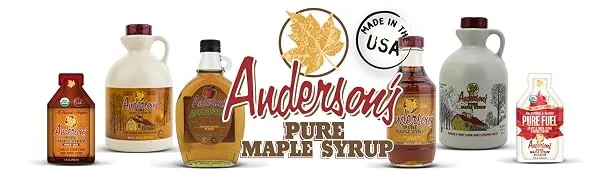 Anderson's Maple Syrup, Inc. Very Dark in 32 oz. plastic Jug brown 32 Fl Oz (Pack of 1) - Anderson