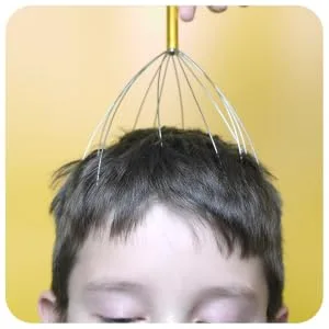ANDALUS Scalp Massager, Handheld Head Scratcher, Gentle Beads, Stress Relief, Deep Relaxation (Gold) - steering wheels covers car stearing accessories black sterling focus steerling men women heated