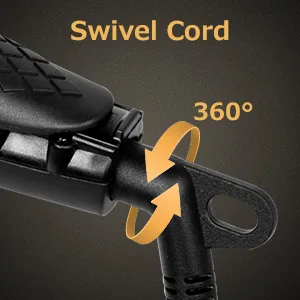 AmoVee Mini Flat Iron Smart Ceramic Tourmaline Hair Straightener Negative Ionic Technology for Travel, Black - swivel cord
