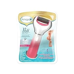 Amope Pedi Perfect Advanced Electronic Dry Foot File with Diamond Crystals for Feet, Removes Hard and Dead Skin  1 Count - Amope
