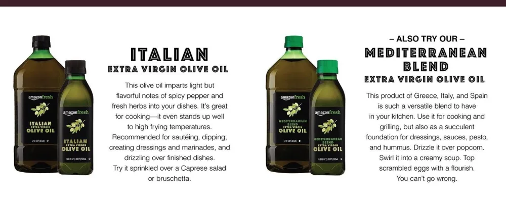AmazonFresh Italian Extra Virgin Olive Oil, 2 Liter Italian 67.63 Fl Oz (Pack of 1) - AmazonFresh Italian EVOO