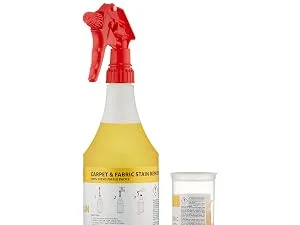 AmazonCommercial Dissolvable Carpet Fabric Stain Remover Kit with 2 Sprayer Bottles and 12 Refill Pacs 2 Bottles - 12 Refills - product information 3